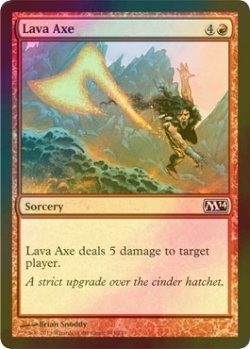 画像1: [FOIL] 溶岩の斧/Lava Axe 【英語版】 [M14-赤C]