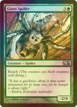 画像1: [FOIL] 大蜘蛛/Giant Spider 【英語版】 [M14-緑C]