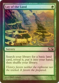 画像1: [FOIL] 地勢/Lay of the Land 【英語版】 [M14-緑C]