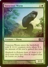 [FOIL] 大食のワーム/Voracious Wurm 【英語版】 [M14-緑U]