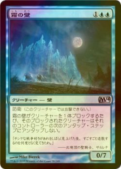 画像1: [FOIL] 霜の壁/Wall of Frost 【日本語版】 [M14-青U]