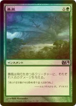 画像1: [FOIL] 暴風/Windstorm 【日本語版】 [M14-緑U]