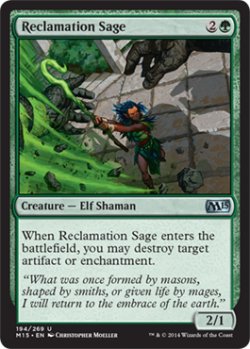 画像1: 再利用の賢者/Reclamation Sage 【英語版】 [M15-緑U]