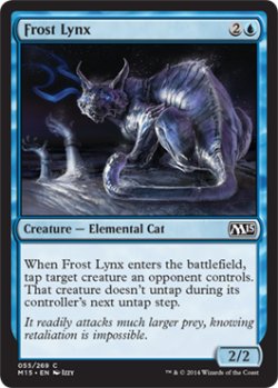 画像1: 霜のオオヤマネコ/Frost Lynx 【英語版】 [M15-青C]
