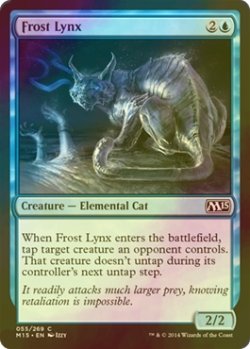 画像1: [FOIL] 霜のオオヤマネコ/Frost Lynx 【英語版】 [M15-青C]