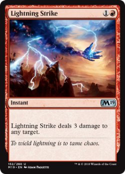 画像1: 稲妻の一撃/Lightning Strike 【英語版】 [M19-赤U]