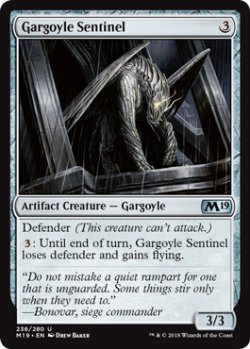 画像1: ガーゴイルの歩哨/Gargoyle Sentinel 【英語版】 [M19-灰U]