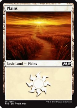 画像1: 平地/Plains No.261 【英語版】 [M19-土地C]