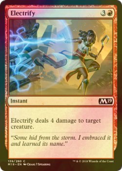 画像1: [FOIL] 感電/Electrify 【英語版】 [M19-赤C]