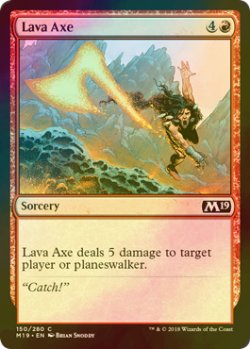 画像1: [FOIL] 溶岩の斧/Lava Axe 【英語版】 [M19-赤C]