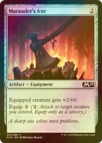 [FOIL] 匪賊の斧/Marauder's Axe 【英語版】 [M19-灰C]