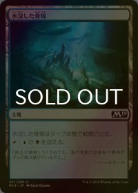 [FOIL] 水没した骨塚/Submerged Boneyard 【日本語版】 [M19-土地C]