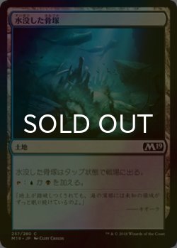 画像1: [FOIL] 水没した骨塚/Submerged Boneyard 【日本語版】 [M19-土地C]