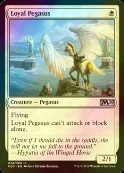 画像1: [FOIL] 忠実なペガサス/Loyal Pegasus 【英語版】 [M20-白U]