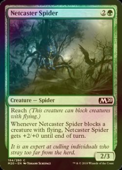 画像1: [FOIL] 網投げ蜘蛛/Netcaster Spider 【英語版】 [M20-緑C]