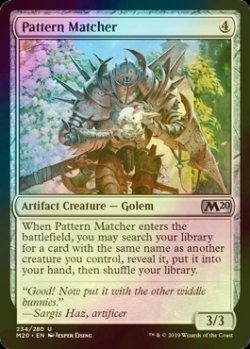 画像1: [FOIL] 見本に倣うもの/Pattern Matcher 【英語版】 [M20-灰U]