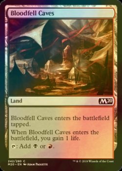 画像1: [FOIL] 血溜まりの洞窟/Bloodfell Caves 【英語版】 [M20-土地C]