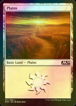 画像1: [FOIL] 平地/Plains No.261 【英語版】 [M20-土地C]