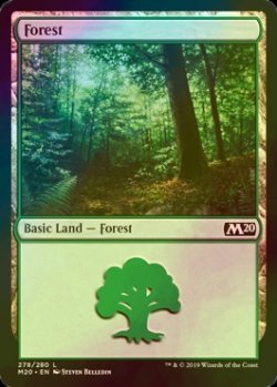 画像1: [FOIL] 森/Forest No.278 【英語版】 [M20-土地C]