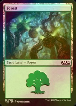 画像1: [FOIL] 森/Forest No.280 【英語版】 [M20-土地C]