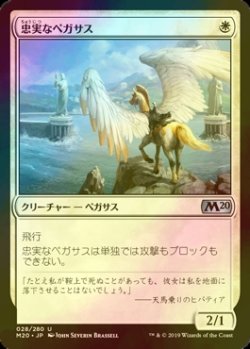 画像1: [FOIL] 忠実なペガサス/Loyal Pegasus 【日本語版】 [M20-白U]