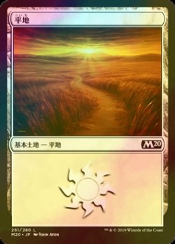 画像1: [FOIL] 平地/Plains No.261 【日本語版】 [M20-土地C]