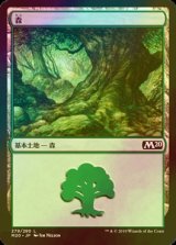 [FOIL] 森/Forest No.279 【日本語版】 [M20-土地C]