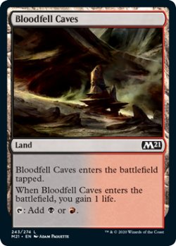 画像1: 血溜まりの洞窟/Bloodfell Caves 【英語版】 [M21-土地C]