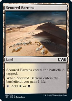 画像1: 磨かれたやせ地/Scoured Barrens 【英語版】 [M21-土地C]