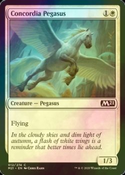 画像1: [FOIL] 協約のペガサス/Concordia Pegasus 【英語版】 [M21-白C]