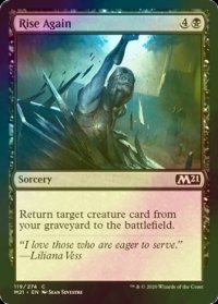 [FOIL] 再命/Rise Again 【英語版】 [M21-黒C]
