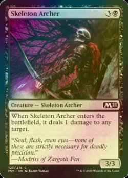 画像1: [FOIL] 骸骨射手/Skeleton Archer 【英語版】 [M21-黒C]