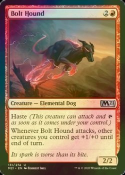 画像1: [FOIL] 雷光の猟犬/Bolt Hound 【英語版】 [M21-赤U]