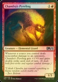 [FOIL] チャンドラの紅蓮獣/Chandra's Pyreling 【英語版】 [M21-赤U]