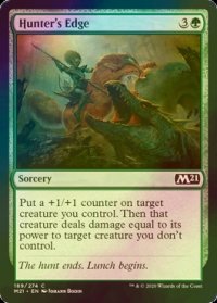 [FOIL] 狩人の刃/Hunter's Edge 【英語版】 [M21-緑C]