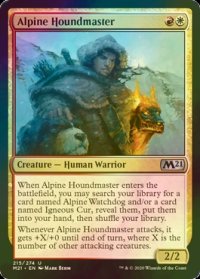 [FOIL] 高山の犬師/Alpine Houndmaster 【英語版】 [M21-金U]