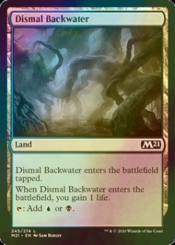 画像1: [FOIL] 陰鬱な僻地/Dismal Backwater 【英語版】 [M21-土地C]