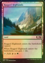 [FOIL] 岩だらけの高地/Rugged Highlands 【英語版】 [M21-土地C]