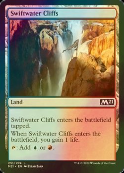 画像1: [FOIL] 急流の崖/Swiftwater Cliffs 【英語版】 [M21-土地C]