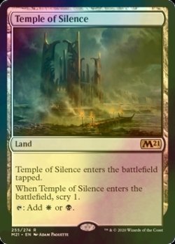 画像1: [FOIL] 静寂の神殿/Temple of Silence 【英語版】 [M21-土地R]