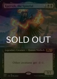 [FOIL] 悪意に満ちた者、ケアヴェク/Kaervek, the Spiteful (拡張アート版) 【英語版】 [M21-黒R]