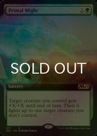 [FOIL] 原初の力/Primal Might (拡張アート版) 【英語版】 [M21-緑R]