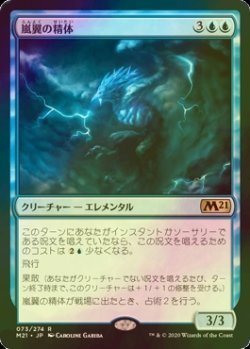 画像1: [FOIL] 嵐翼の精体/Stormwing Entity 【日本語版】 [M21-青R]