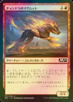 画像1: [FOIL] チャンドラのマグムット/Chandra's Magmutt 【日本語版】 [M21-赤C]