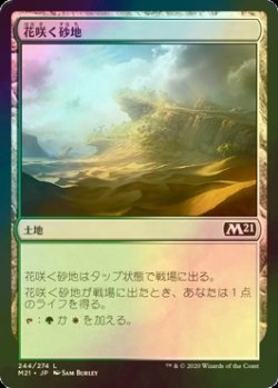 画像1: [FOIL] 花咲く砂地/Blossoming Sands 【日本語版】 [M21-土地C]