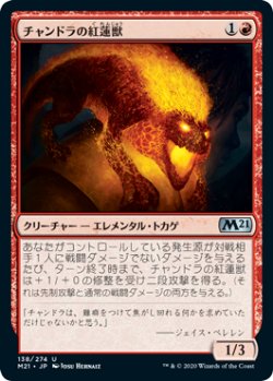 画像1: チャンドラの紅蓮獣/Chandra's Pyreling 【日本語版】 [M21-赤U]