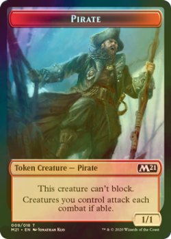 画像1: [FOIL] 海賊/PIRATE 【英語版】 [M21-トークン]