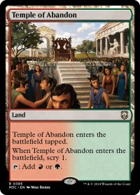 奔放の神殿/Temple of Abandon 【英語版】 [M3C-土地R]