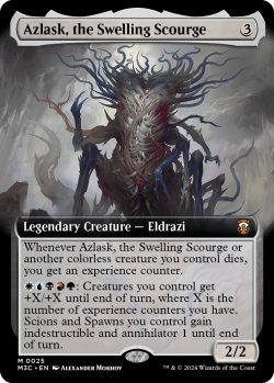 画像1: 隆起する災い魔、アズラスク/Azlask, the Swelling Scourge (拡張アート版) 【英語版】 [M3C-無MR]
