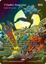 [FOIL] ティ・チャラの防御/T'Challa's Protection (全面アート版) 【英語版】 [MAR-白MR]